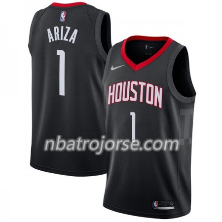 Män Houston Rockets Tröja Trevor Ariza 1 Nike 2017-18 Svart Swingman